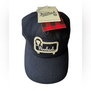 Woolrich Navy Blue Embroidered Cap
